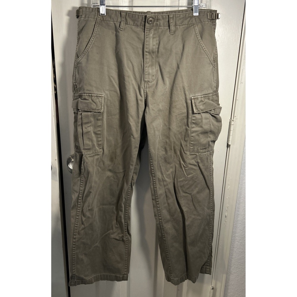 Cabela's Pants‎ Mens 34X28 Hiking Outdoors Beige Cargo Pockets